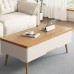 AMBERHAUS Lift-Up Coffee Table for Living Room - Adjustable Height with Hidden Storage, Modern Multifunctional Design