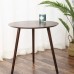 AMBERHAUS Set of 3 Round Wooden Tables - Nesting Tables with Modern Design, Durable Wood Finish for Living Rooms and Bedrooms