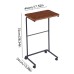 AMBERHAUS Movable Table with Wheels - Rolling Multipurpose Desk for Living Rooms, Offices, or Small Spaces